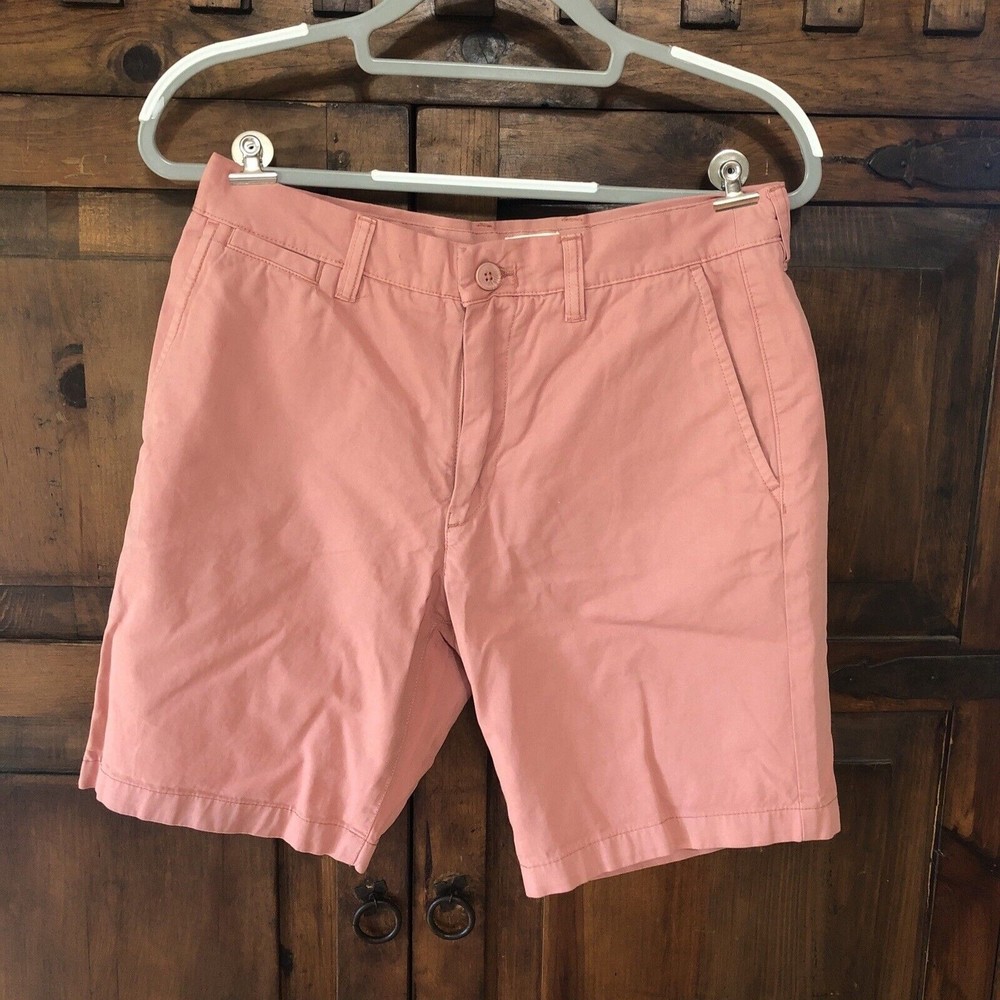 H&M Shorts Mens Size 31 Blush Chino Knit Golf Flat Front Cotton Casual Preppy